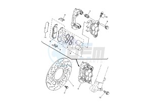 XG TRICKER 250 drawing FRONT BRAKE CALIPER