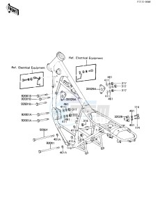 KZ 250 L [CSR BELT] (L1) [CSR BELT] drawing FRAME FITTINGS