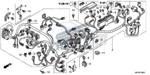 VFR1200XD CrossTourer - VFR1200X Dual Clutch 2ED - (2ED) drawing WIRE HARNESS