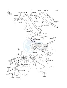 VN 1600A A[VULCAN 1600 CLASSIC] (A1-A3) [VULCAN 1600 CLASSIC] drawing MUFFLER-- S- ---  - JKBVNKA1 4A010963- -