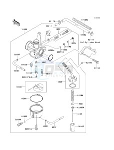 KLX 110 A (KLX110 MONSTER ENERGY) (A6F-A9FA) A8F drawing CARBURETOR-- A8F - A9FA- -