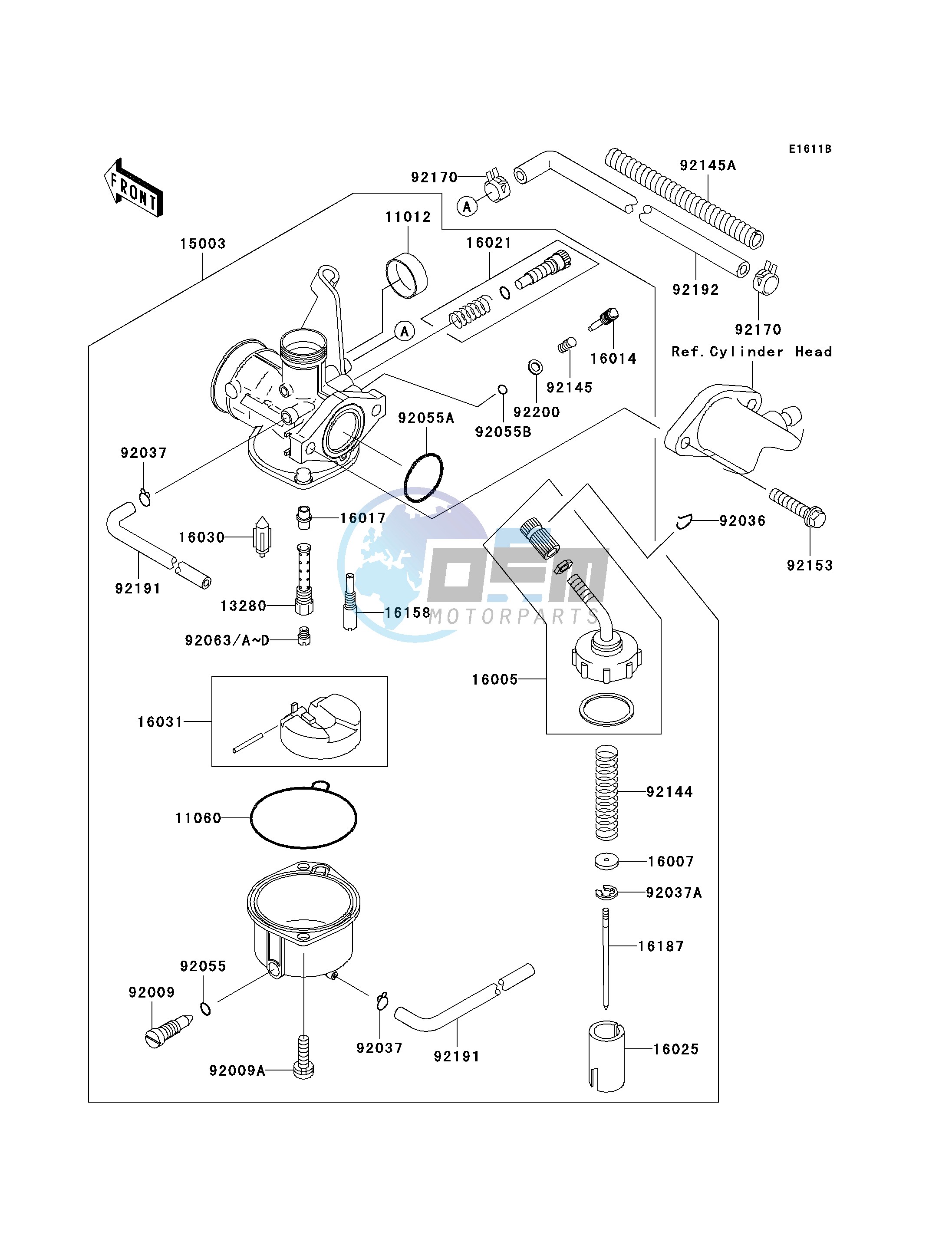 CARBURETOR-- A8F - A9FA- -