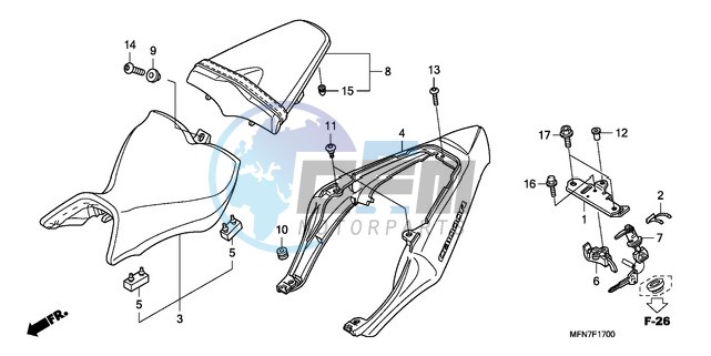 SEAT/SEAT COWL