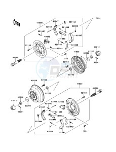 MULE_600 KAF400BCF EU drawing Front Hub