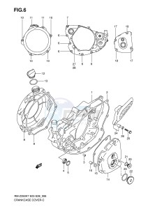 RM-Z250 (E3-E28) drawing CRANKCASE COVER