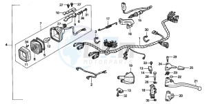 TRX300FW FOURTRAX drawing STOP LIGHT (AM)