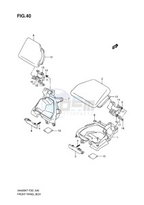 AN400 BURGMAN EU-UK drawing FRONT PANEL BOX