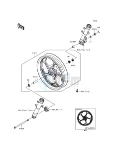 NINJA 250SL ABS BX250BGF XX (EU ME A(FRICA) drawing Front Hub