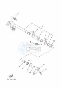 XSR700 MTM690-U (B9J3) drawing SHIFT SHAFT