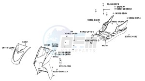 AGILITY 50 10 inch Netherlands drawing Steering Stem  - Front Cushion