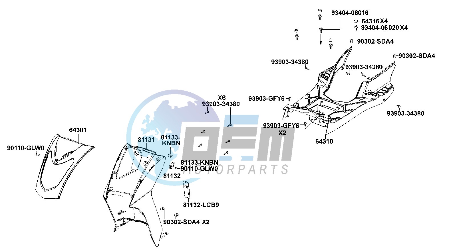 Steering Stem  - Front Cushion