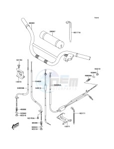 KFX50 KSF50A6F EU drawing Handlebar