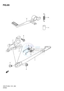 GSX-R1000 (E21) drawing STAND