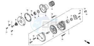 CG125M drawing OIL PUMP (1)