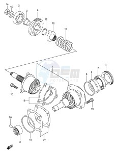 VL800 (E2) VOLUSIA drawing SECONDARY DRIVE GEAR