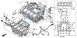 CB600F3A Europe Direct - (ED / ST 25K) drawing CRANKCASE