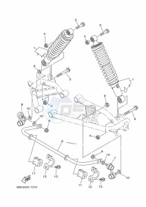 YFM450FWBD KODIAK 450 EPS (BEYA) drawing REAR SUSPENSION