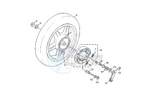 NXC CYGNUS X 125 drawing REAR WHEEL