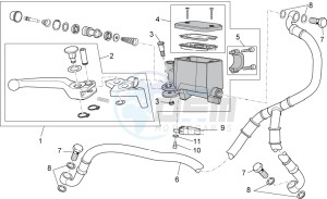 Breva 1200 drawing Front master cilinder