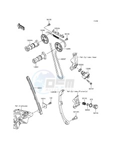 NINJA 250SL BX250AGFA XX (EU ME A(FRICA) drawing Camshaft(s)/Tensioner