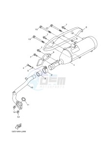 HW151 XENTER 150 (52S2) drawing EXHAUST