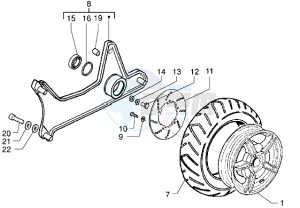 X9 250 drawing Rear Wheel