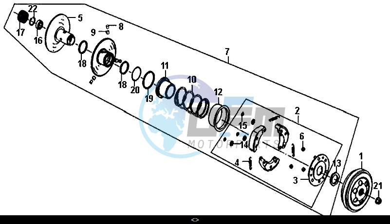 DRIVEN PULLEY ASSY