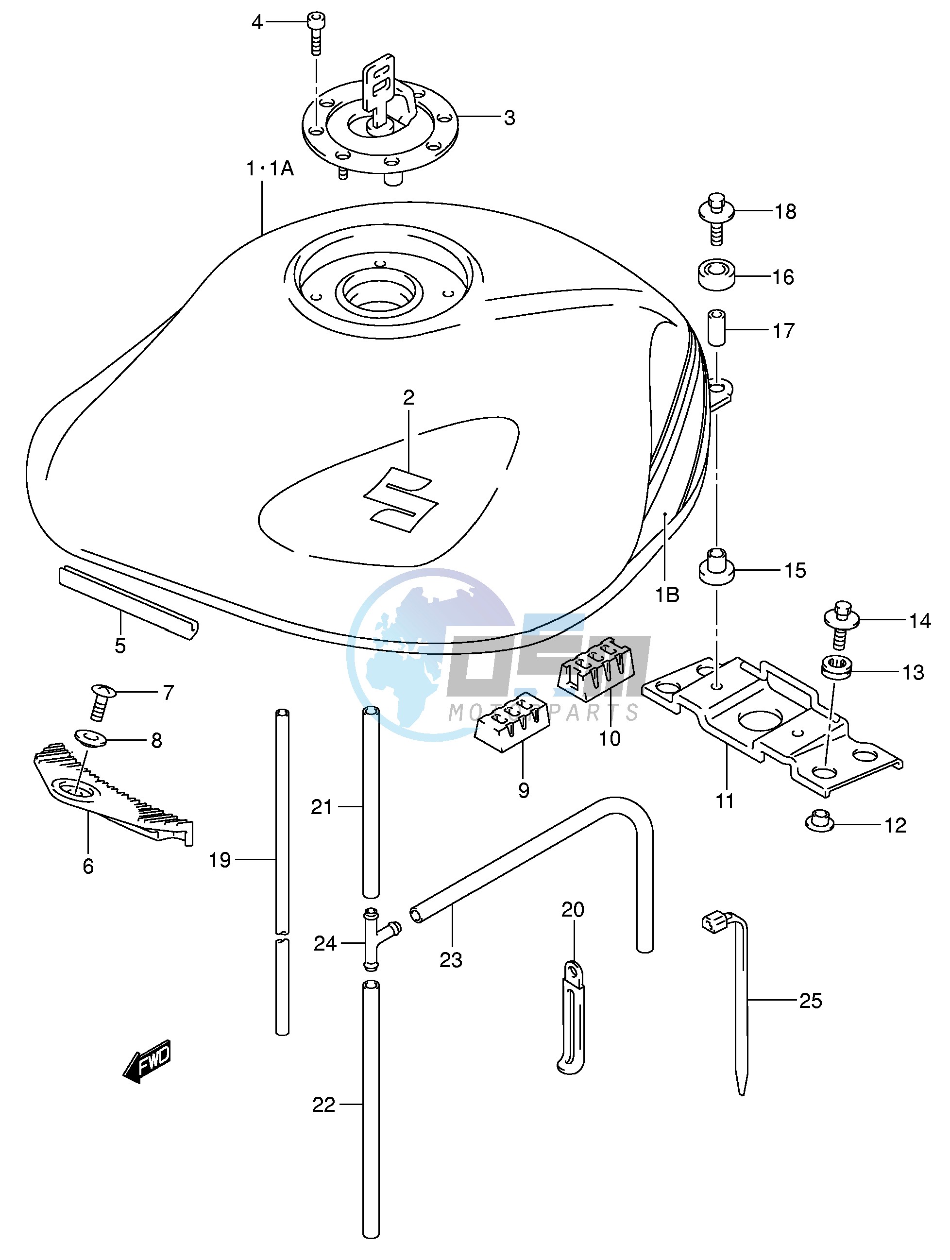 FUEL TANK (MODEL K5)