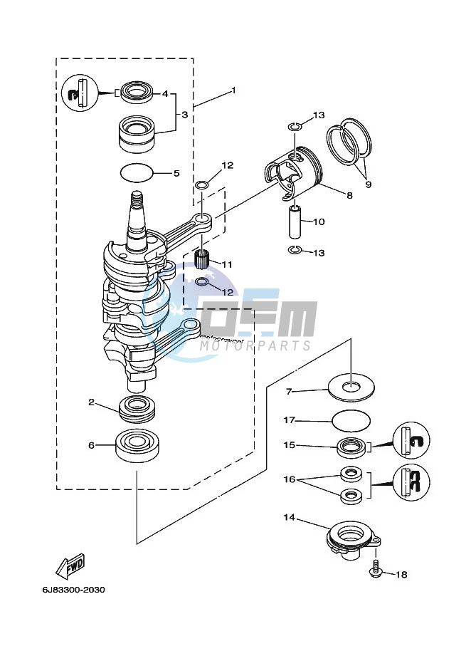 CRANKSHAFT--PISTON