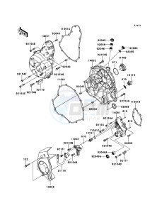 VERSYS_ABS KLE650DEF XX (EU ME A(FRICA) drawing Engine Cover(s)