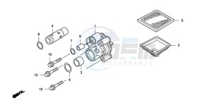 TRX420TM FOURTRAX drawing OIL PUMP