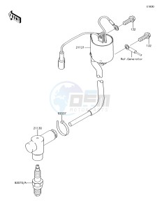 KX85-II KX85DGF EU drawing Ignition System