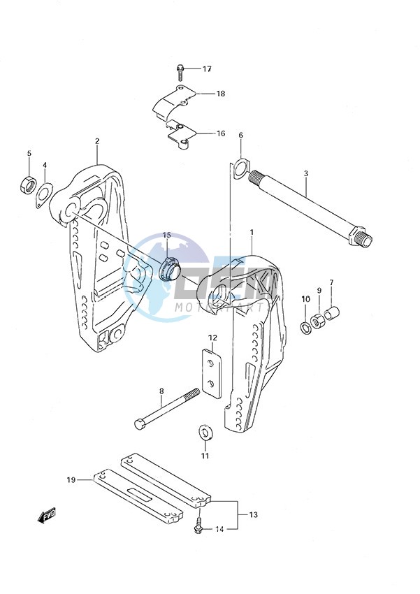 Clamp Bracket (DF200TL 2008 & Newer)