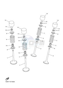 YZ250FX (B292 B293 B294 B294 B295) drawing VALVE