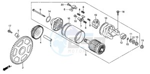 SH300R drawing STARTING MOTOR