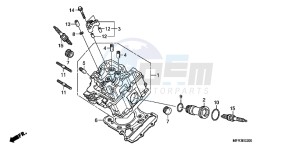 VT1300CXAC drawing FRONT CYLINDER HEAD