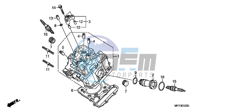 FRONT CYLINDER HEAD