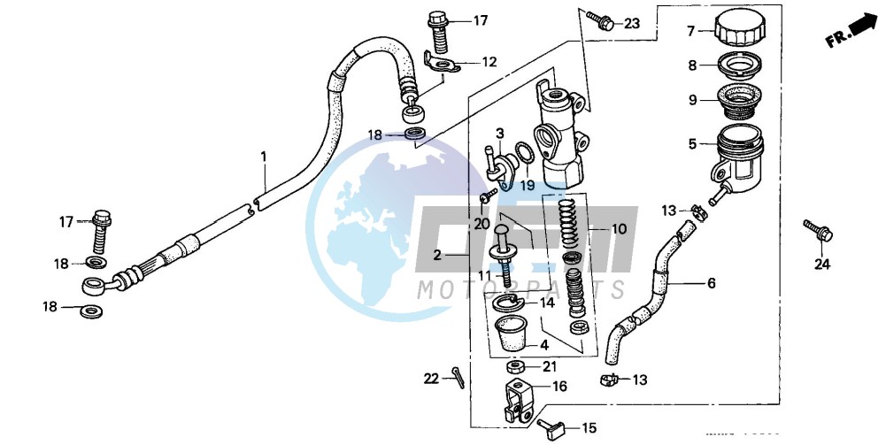 REAR BRAKE MASTER CYLINDER