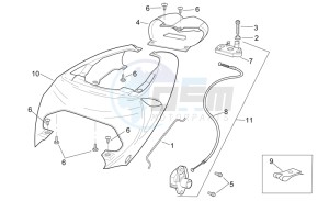 RSV 2 1000 drawing Rear body - Rear fairing