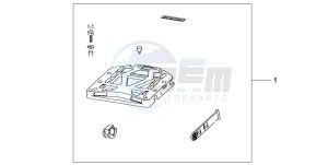 XL1000V VARADERO drawing REAR BASE CARRIER