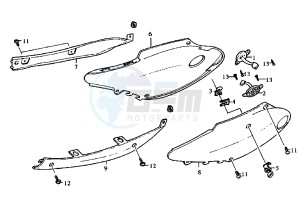 CINDERELLA - 50 cc drawing SIDE COVERS