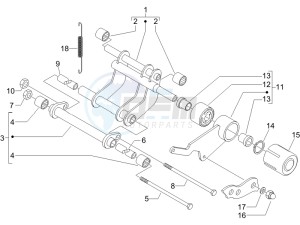 Runner 200 VXR 4t Race drawing Swinging arm