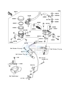 ZZR1400_ABS ZX1400FDF FR GB XX (EU ME A(FRICA) drawing Front Master Cylinder