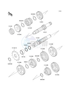 KX 65 A (A6) A6 drawing TRANSMISSION