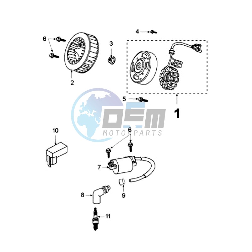 IGNITION PART WITHOUT SENSOR