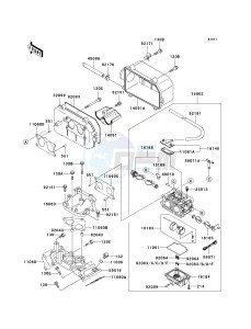 KAF 620 H [MULE 3010 4X4 HARDWOODS GREEN HD] (H6F-H8F) H8F drawing CARBURETOR