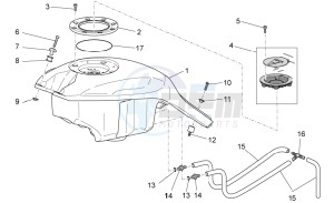 Griso V IE 1100 drawing Fuel tank