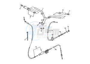 CS JOG R 50 drawing STEERING HANDLE -CABLE