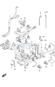 DF 20A drawing Harness Tiller Handle w/Power Tilt