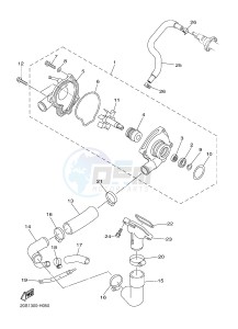 XJ6N ABS 600 XJ6-N (NAKED, ABS) (36B7 36B8) drawing WATER PUMP